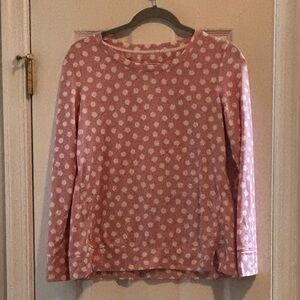 Kate Spade Pink Cloud Print Long Sleeve Top Women’s Small